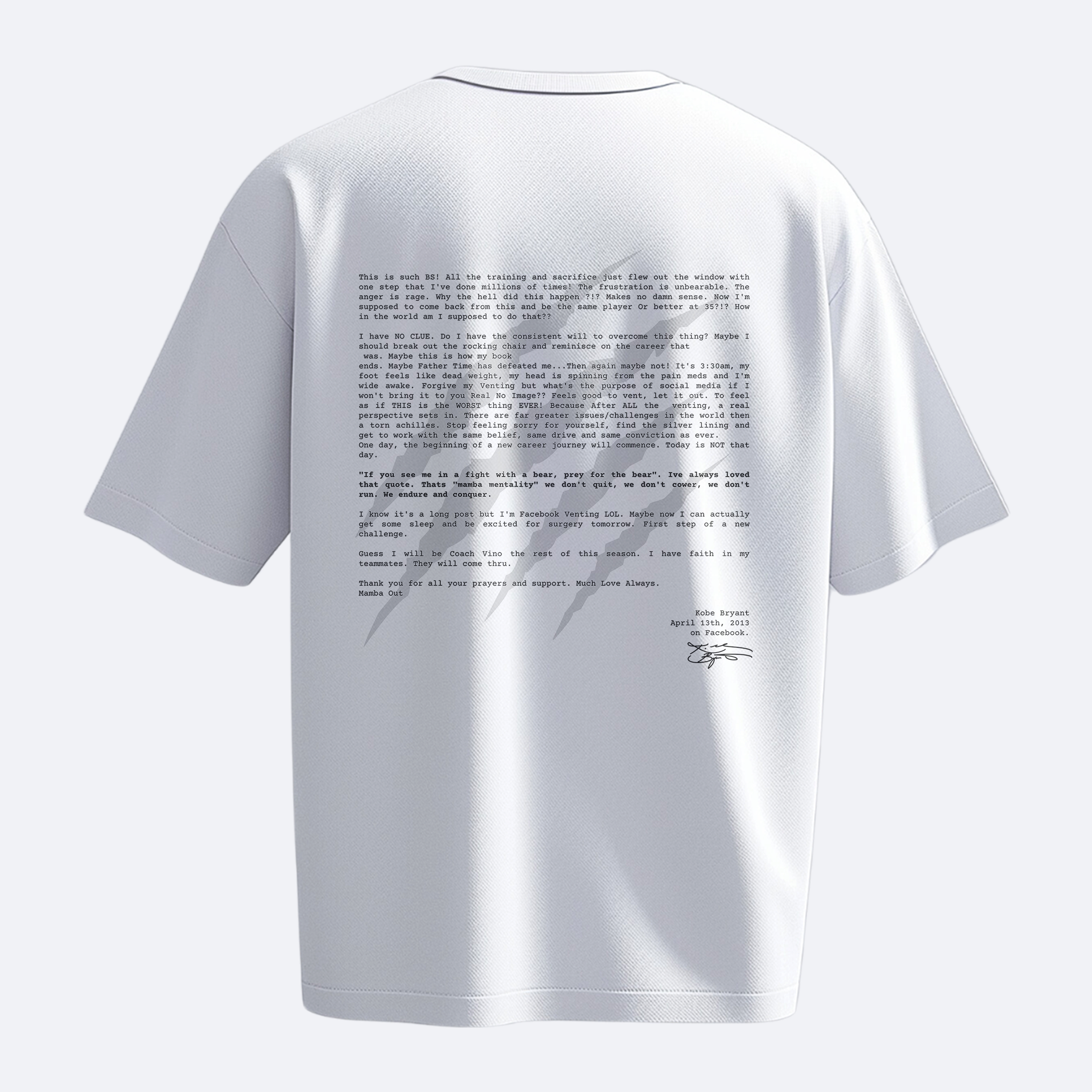 Mamba Mentality: Heavy, Oversize, Unisex Tişört