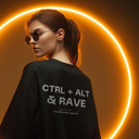 CTRL + ALT & RAVE – Temporal Loop – Heavy, Oversize, Unisex Tişört