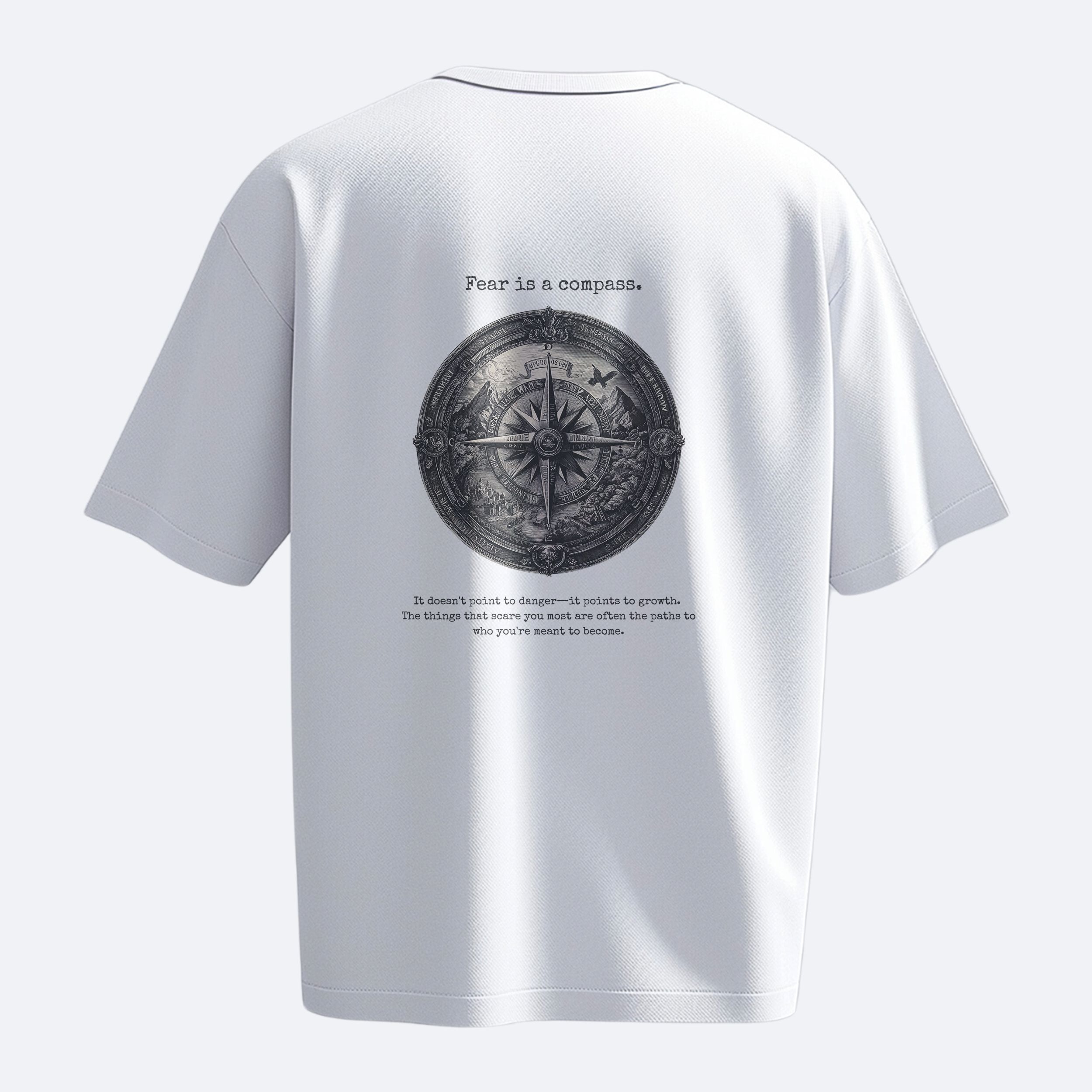 Fear Is A Compass: Heavy, Oversize, Unisex Tişört