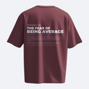 Inspired by the Fear of Being Average - Heavy, Oversize, Unisex T-shirt