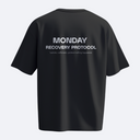 Monday Recovery Protocol – Temporal Loop – Heavy, Oversize, Unisex Tişört