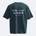 CTRL + ALT & RAVE – Temporal Loop – Heavy, Oversize, Unisex Tişört