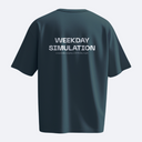 Weekday Simulation – Temporal Loop – Heavy, Oversize, Unisex Tişört