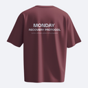 Monday Recovery Protocol – Temporal Loop – Heavy, Oversize, Unisex Tişört