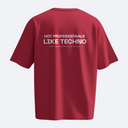 Hot Professionals Like Techno – Temporal Loop – Heavy, Oversize, Unisex Tişört