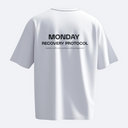 Monday Recovery Protocol – Temporal Loop – Heavy, Oversize, Unisex Tişört