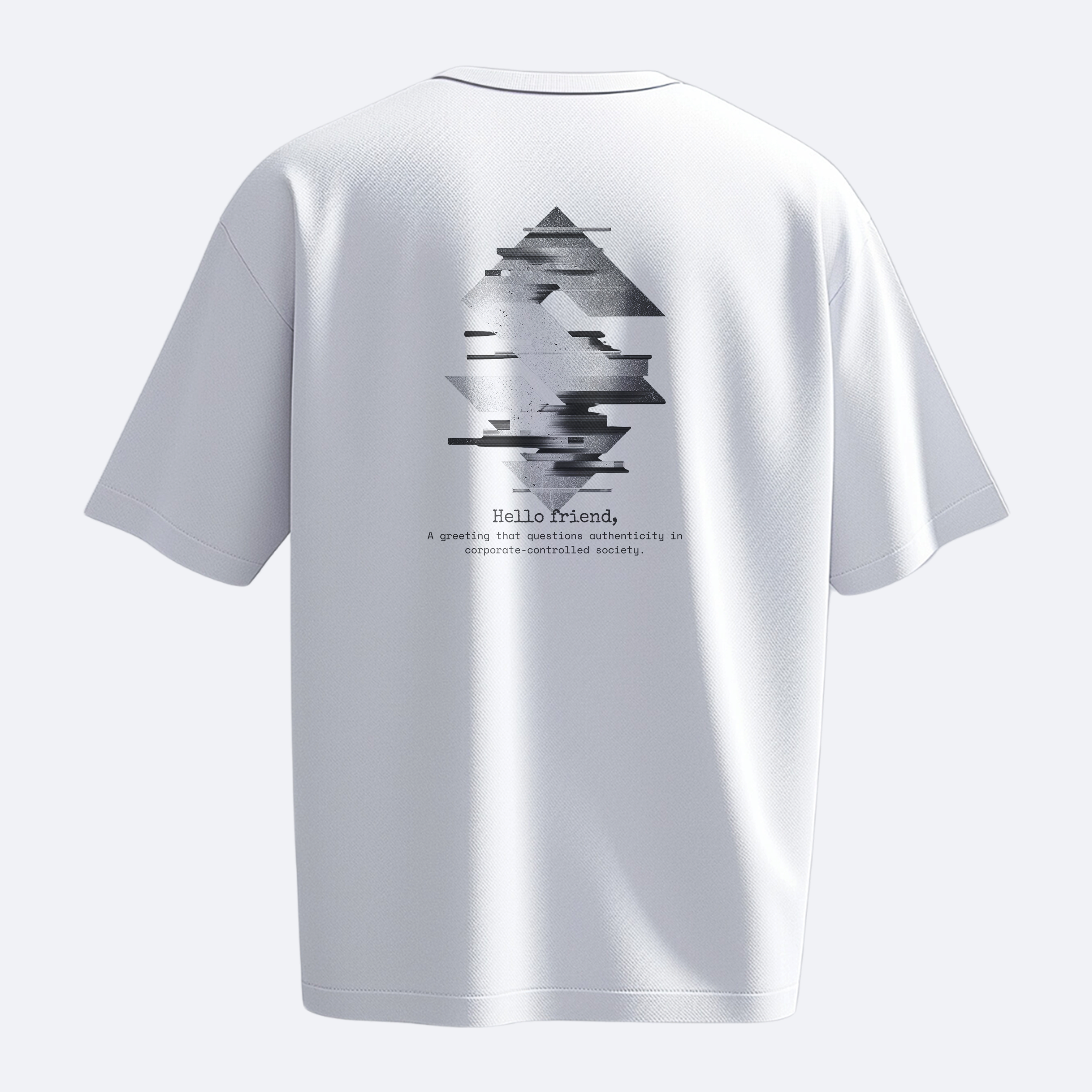 Hello Friend - Mr. Robot - Heavy, Oversize, Unisex Tişört