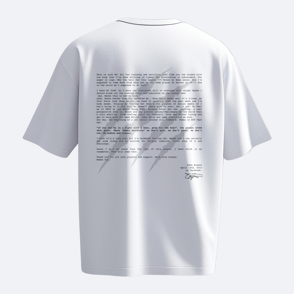 Mamba Mentality: Heavy, Oversize, Unisex Tişört