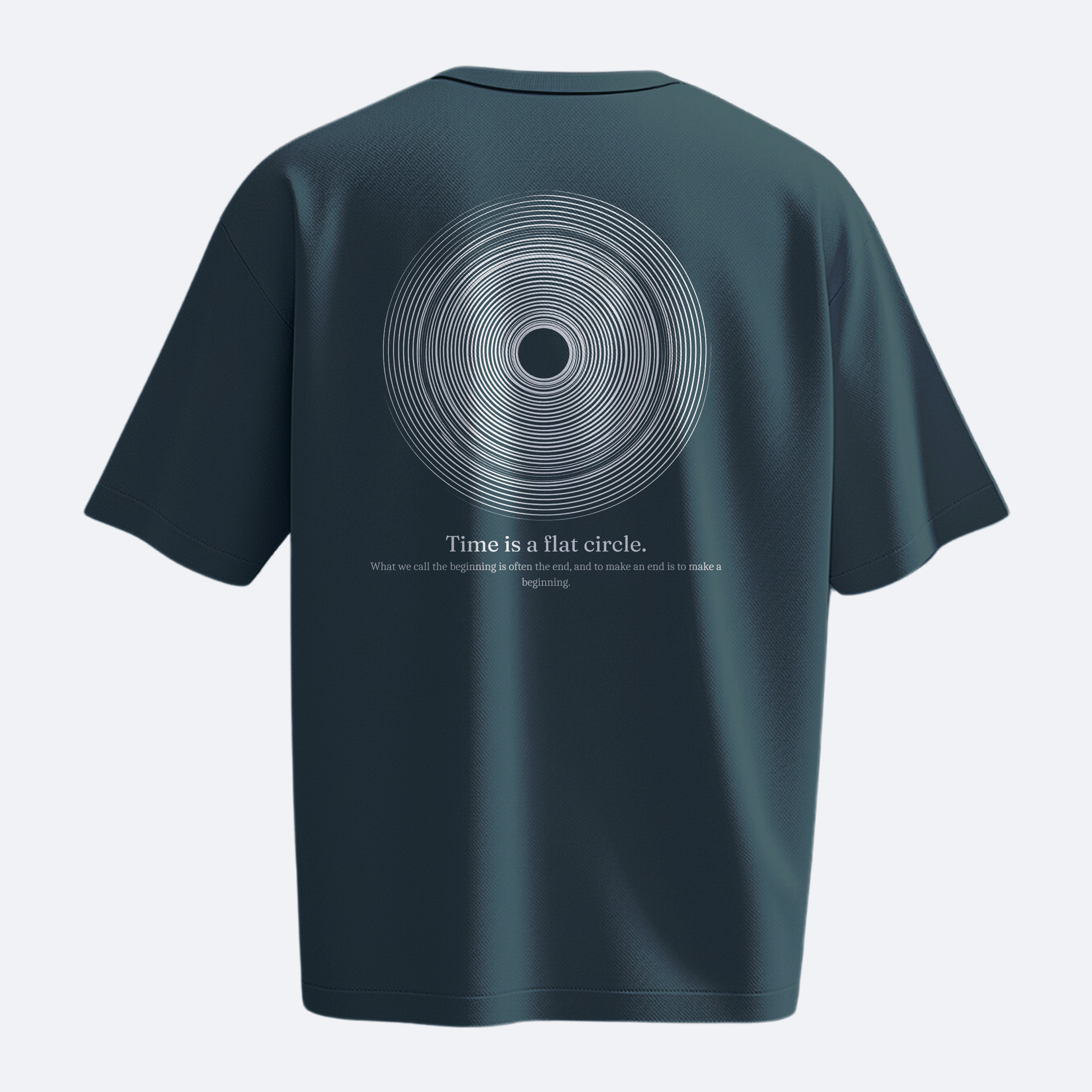 Flat Circle - True Detective - Heavy, Oversize, Unisex Tişört