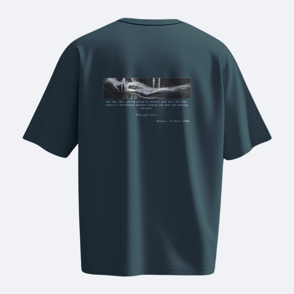 The One Who Knocks Reality - Matrix - Heavy, Oversize, Unisex Tişört
