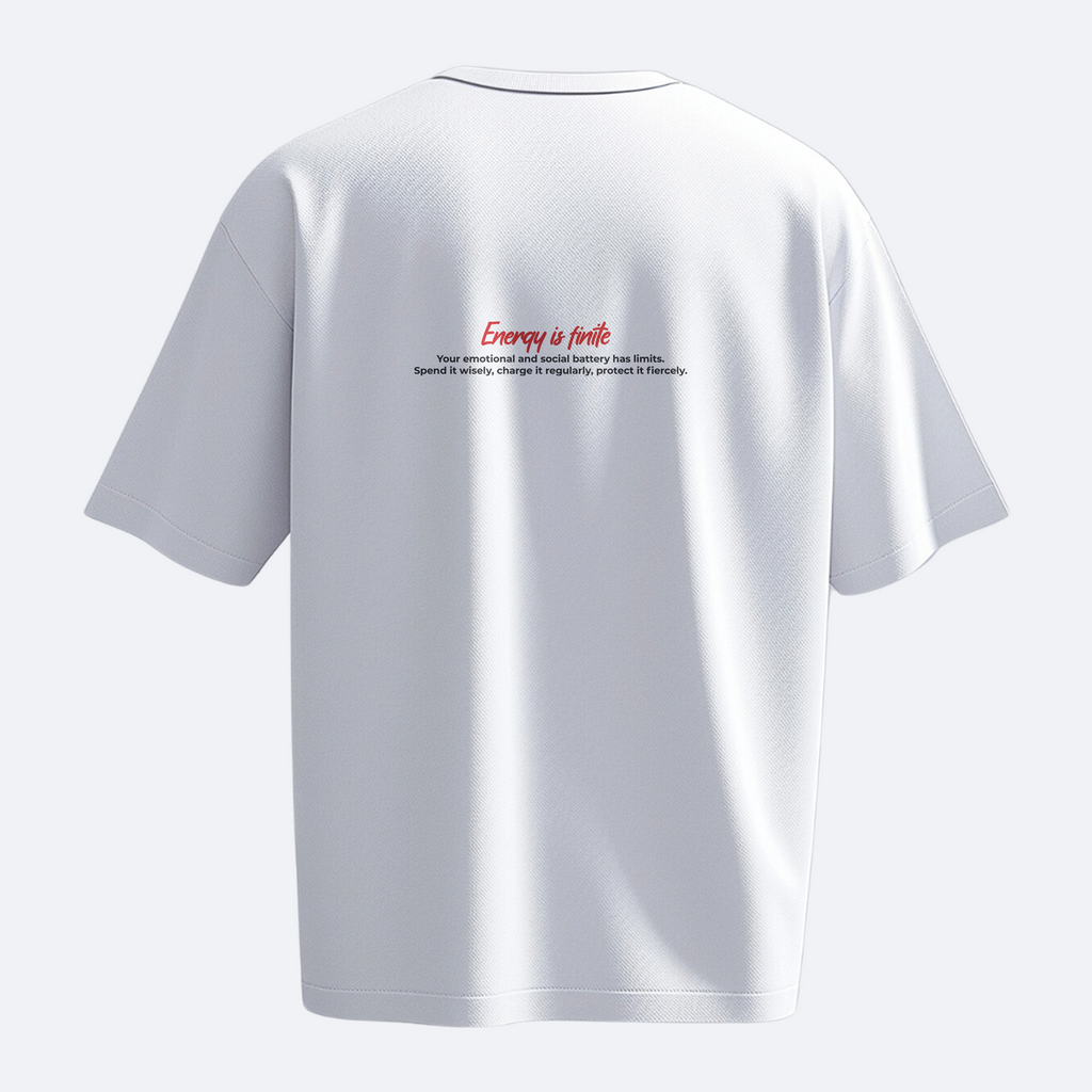 Energy is Finite - Heavy, Oversize, Unisex Tişört