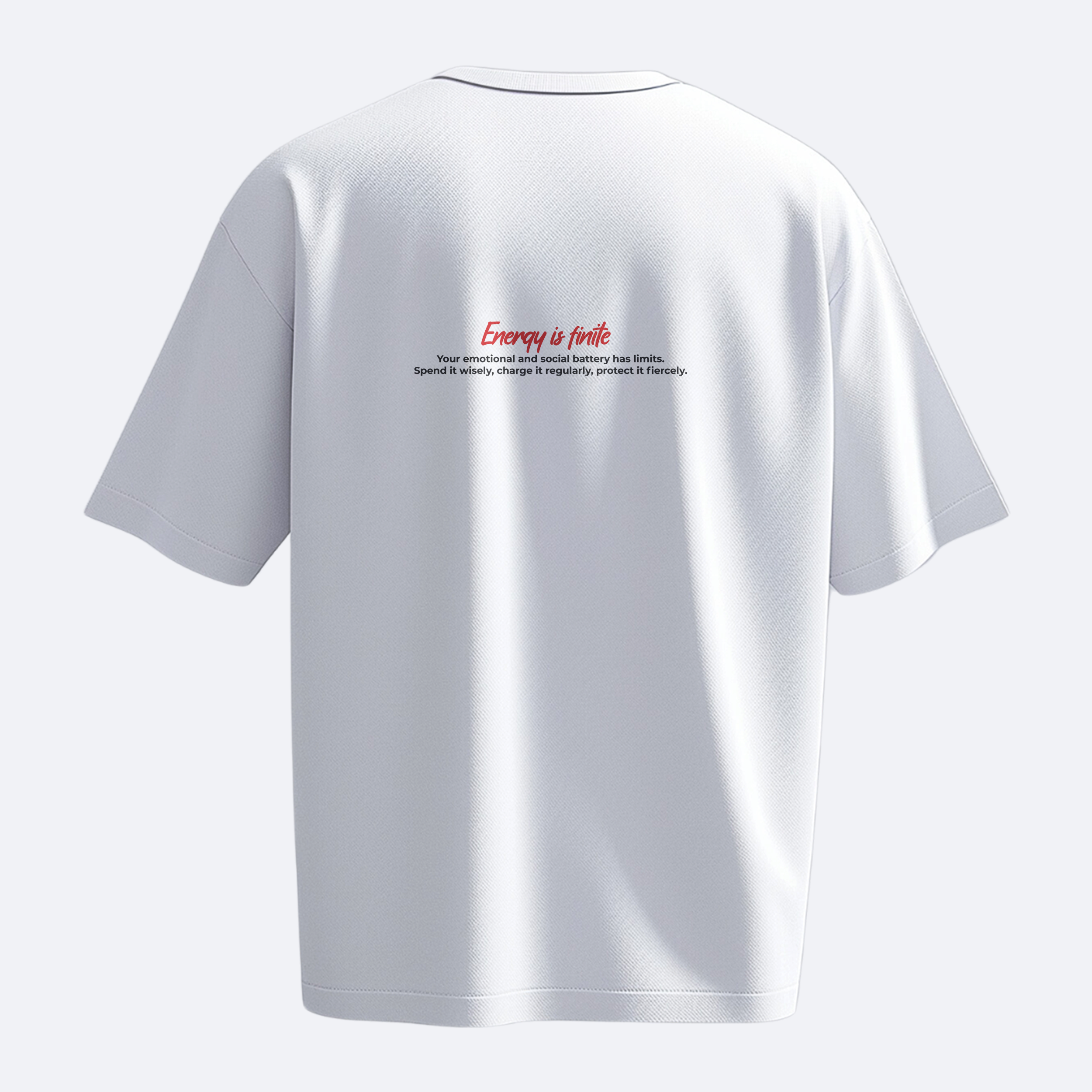 Energy is Finite - Heavy, Oversize, Unisex Tişört