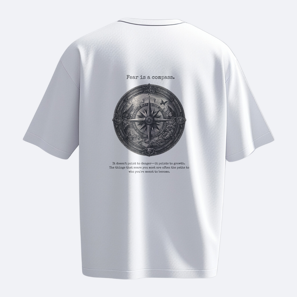 Fear Is A Compass: Heavy, Oversize, Unisex Tişört