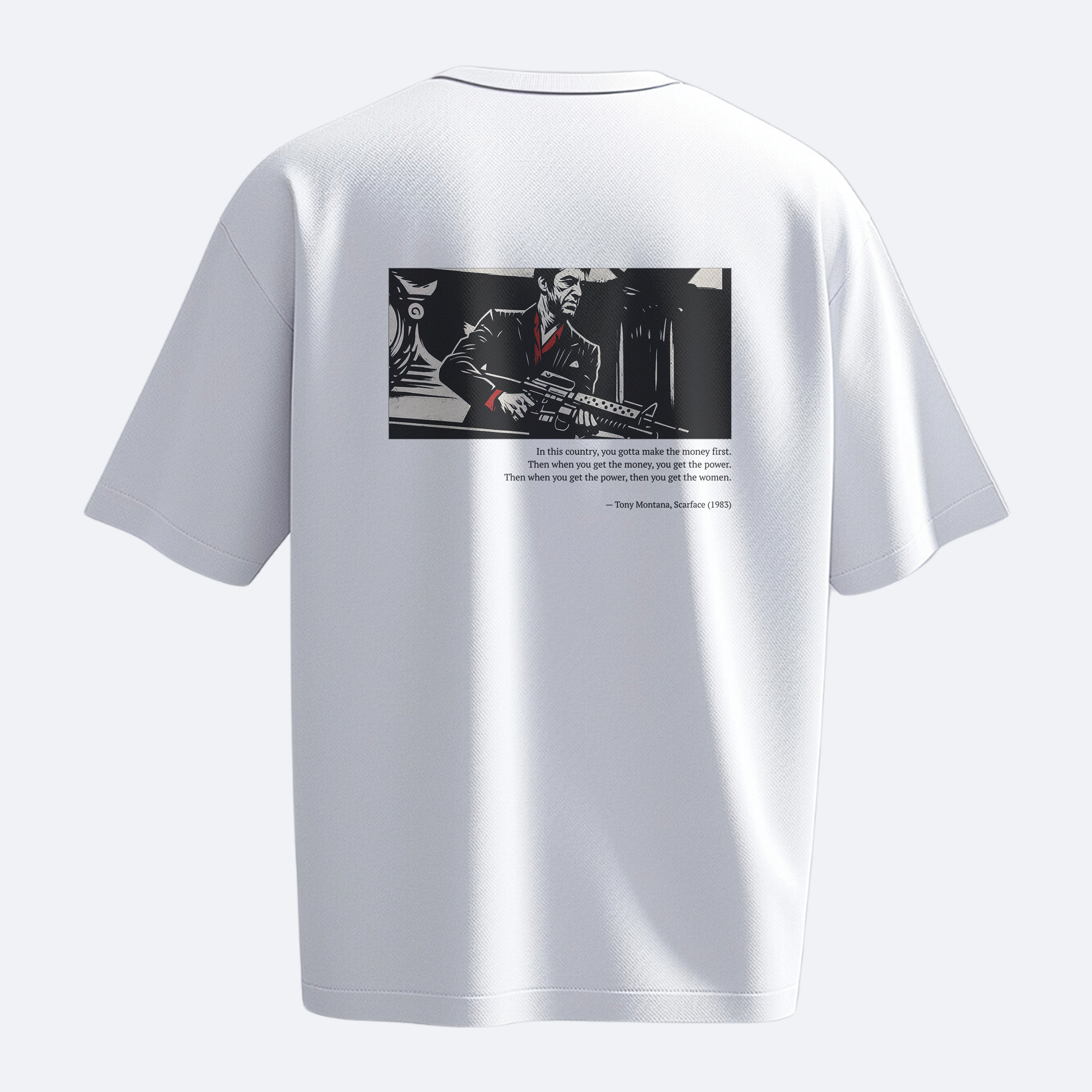 Money. Power. Women. - Scarface - Heavy, Oversize, Unisex Tişört
