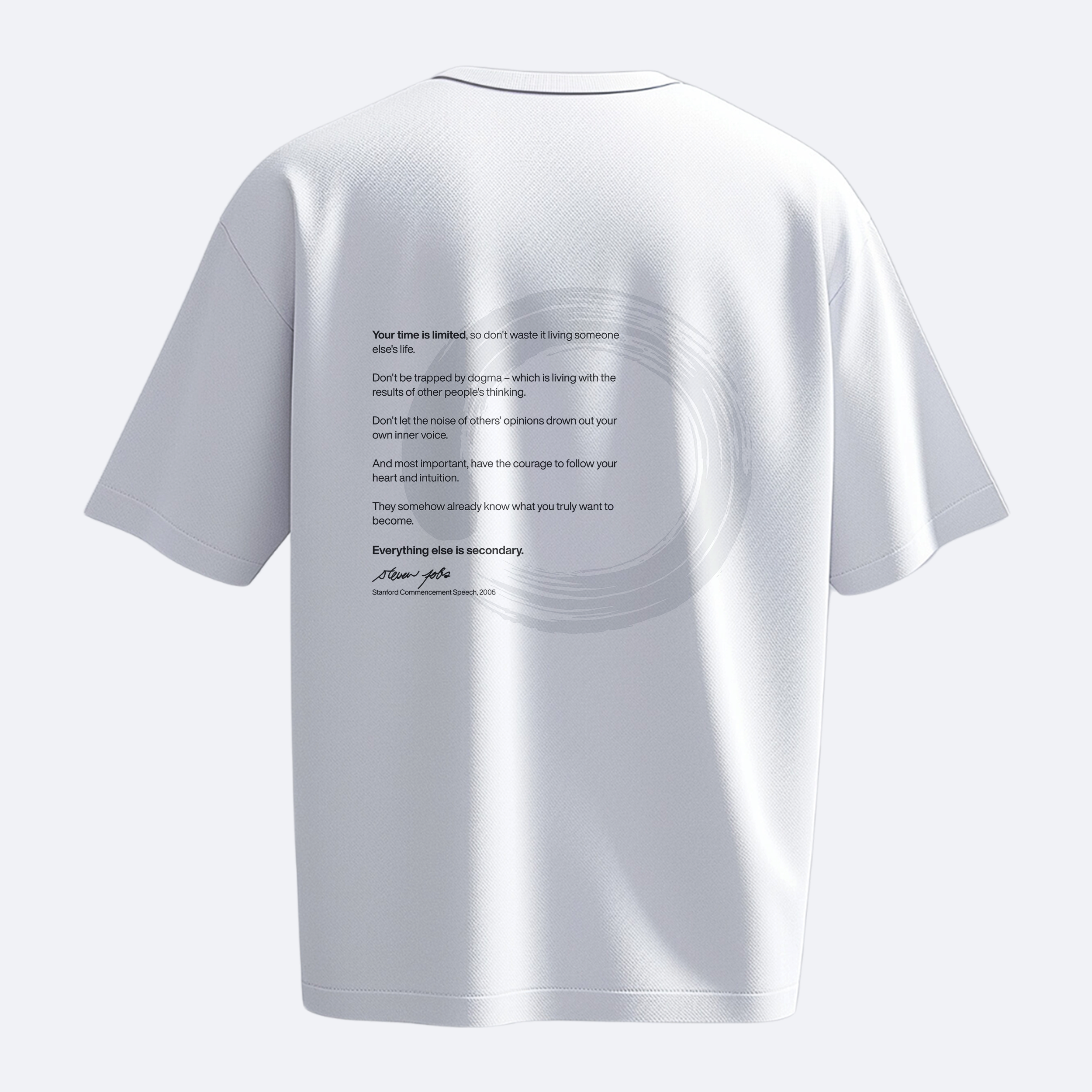 Everything Else Is Secondary – Heavy, Oversize, Unisex T-shirt