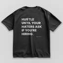 Hustle - Black & Oversize