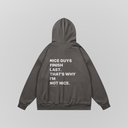 Not Nice - Stone Grey & Oversized Hoodie
