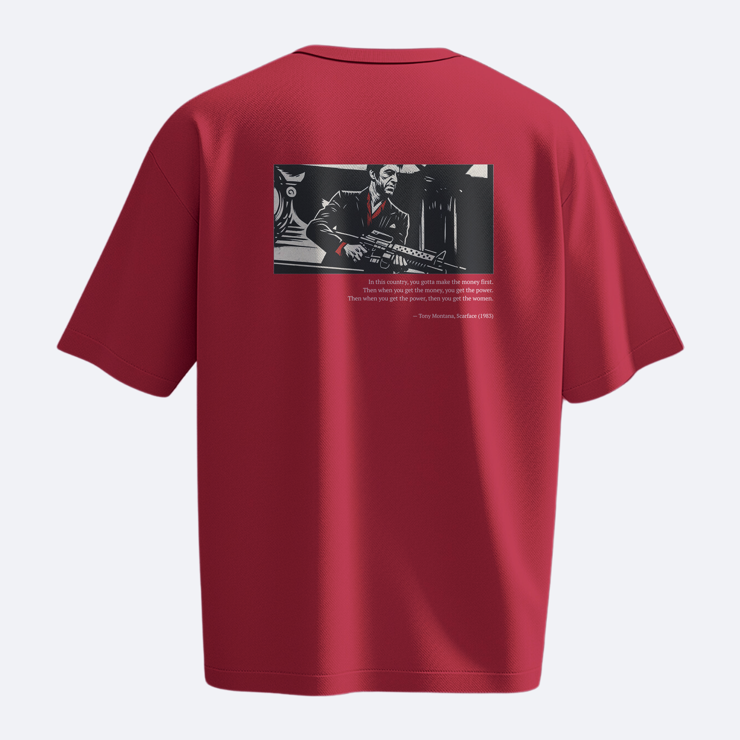 Money. Power. Women. - Scarface - Heavy, Oversize, Unisex Tişört