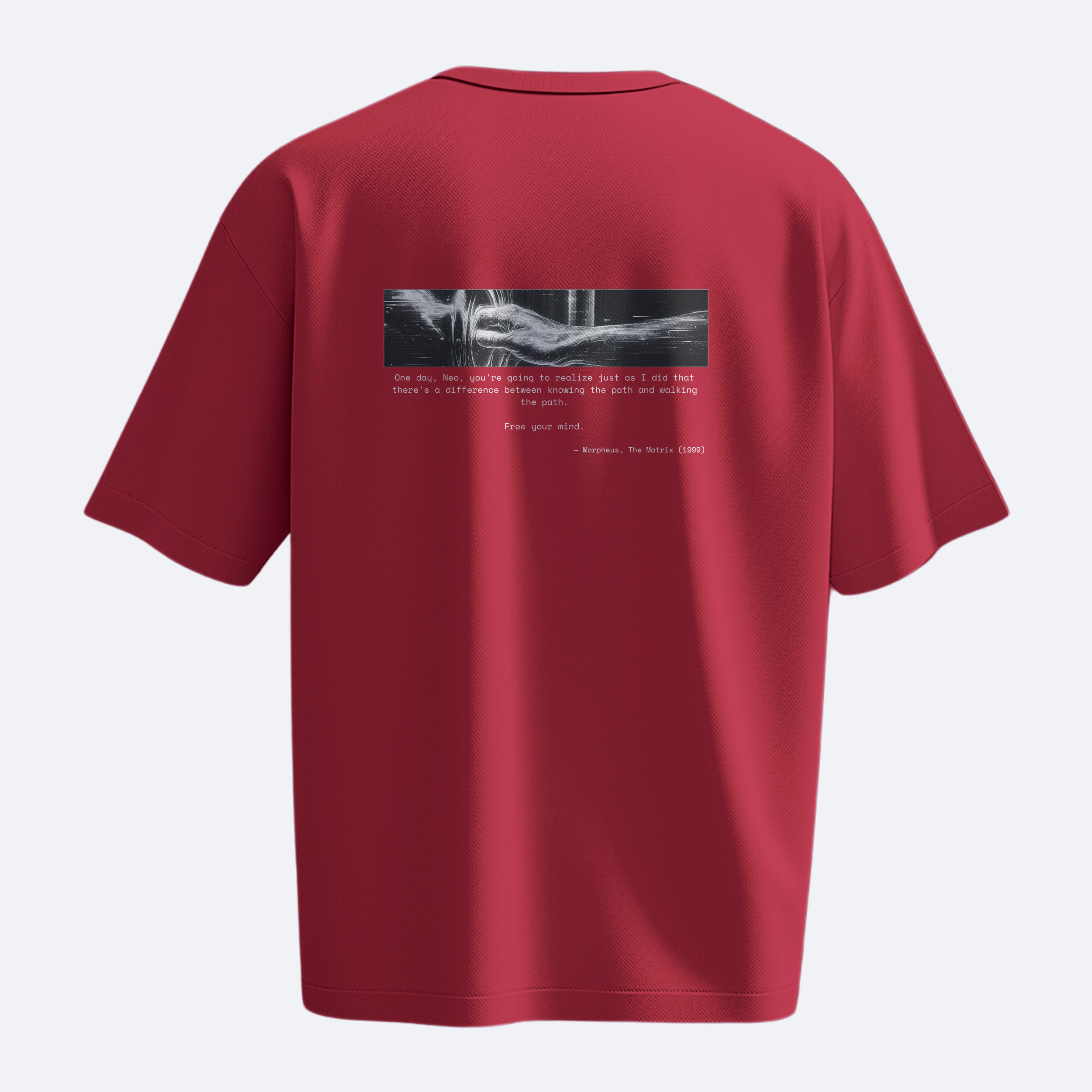 The One Who Knocks Reality - Matrix - Heavy, Oversize, Unisex Tişört