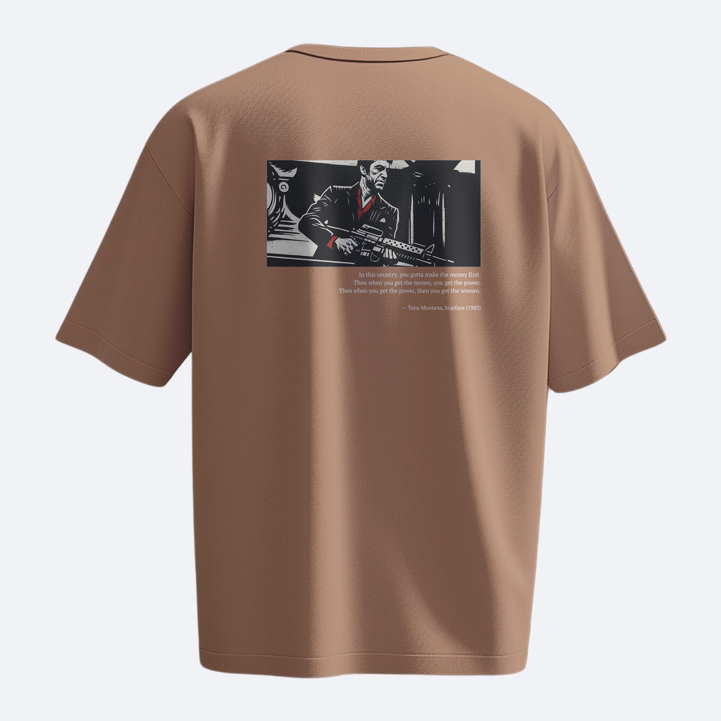 Money. Power. Women. - Scarface - Heavy, Oversize, Unisex Tişört