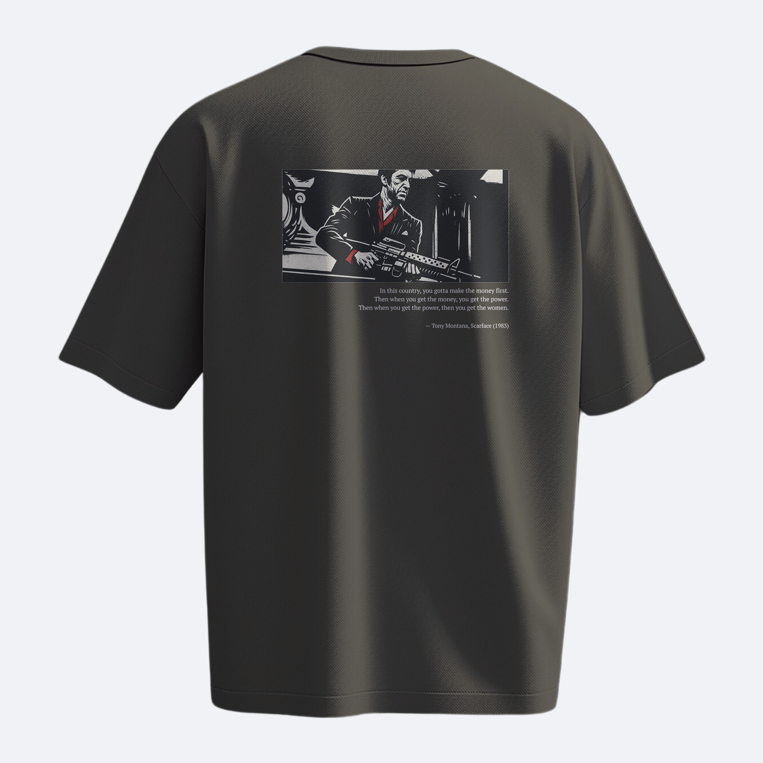 Money. Power. Women. - Scarface - Heavy, Oversize, Unisex Tişört